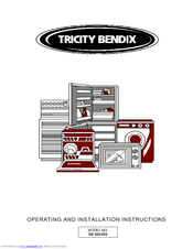 Tricity Bendix SB 422/423 Operating And Installation Instructions