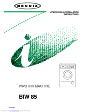 BENDIX BIW 85 Operating And Installation Instructions