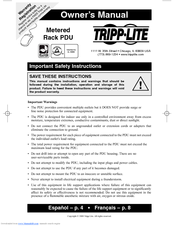 Tripp Lite Metered Rack PDU Owner's Manual