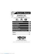 Tripp Lite SMART750SLT Owner's Manual