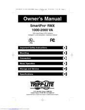 Tripp Lite SmartPro SM2000RMX Owner's Manual
