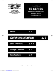 Tripp Lite TE Series Owner's Manual