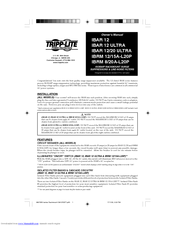 Tripp Lite IBRM 8/20A-L20P Owner's Manual
