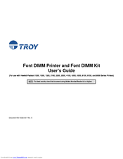TROY Group 2200 User Manual