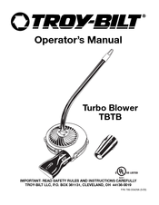 Troy-Bilt TBTB Operator's Manual