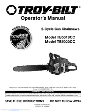Troy-Bilt TB5018CC, TB5020CC Operator's Manual