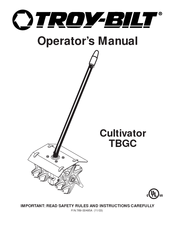 Troy-Bilt TBGC Operator's Manual