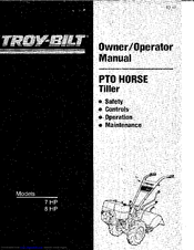 Troy-Bilt PTO Horse 7 HP Owner's/Operator's Manual