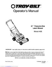 Troy-Bilt 466 Operator's Manual