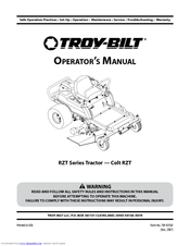 Troy-Bilt Colt RZT Operator's Manual