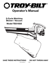 Troy-Bilt TB310QS Operator's Manual