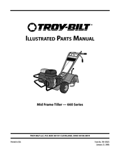 Troy-Bilt 660 Series Illustrated Parts Manual