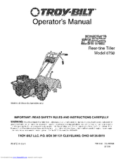 Troy-Bilt Pro Line 675B Operator's Manual