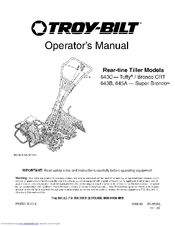 Troy-Bilt Tuffy/Bronco CRT 643C Operator's Manual