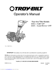 Troy-Bilt TUFFY CRT 640C Operator's Manual