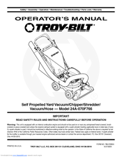 Troy-Bilt 24A-070F768 Operator's Manual