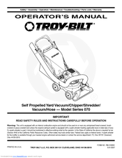 Troy-Bilt 070 Series Operator's Manual