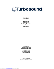 Turbosound TCS-C50T User Manual