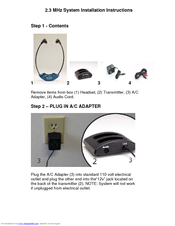 TV Ears Headset System Installation Instructions Manual