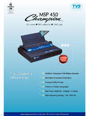 TVS electronics CHAMPION MSP 450 Specification