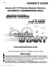 Ultra Start 1175 Series Owner's Manual