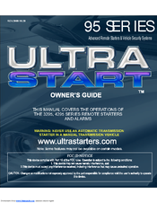 Ultra Start 4295 Series Owner's Manual
