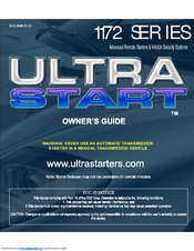 Ultra Start ULTRA START 1172 Owner's Manual