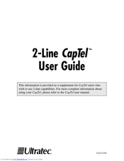 Ultratec CapTel User Manual