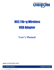 UNICOM WEP-45020G User Manual