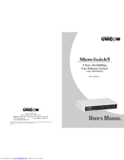 Unicom Micro Net 5 User Manual