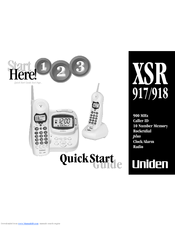 Uniden XSR917/918 Quick Start Manual