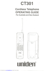Uniden CT301 Operating Manual
