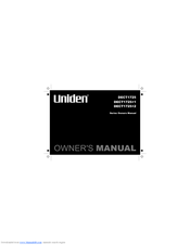 Uniden DECT1725+1 Series Owner's Manual