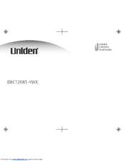 Uniden DECT2085-4WX Owner's Manual