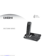 Uniden DECT3080-3 - DECT Cordless Phone User Manual