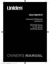 Uniden DSS 7805 WP Owner's Manual