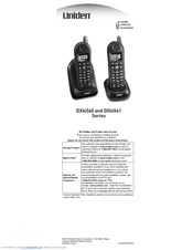 Uniden DX14560 DX14561 Owner's Manual