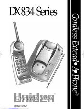 Uniden DX 834 Series Operating Manual