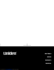 Uniden DXI7286-2 Owner's Manual