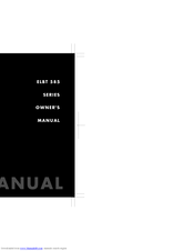 Uniden ELBT 585 Series Owner's Manual