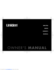Uniden EWCI 936 Series Owner's Manual