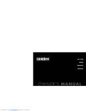 Uniden EXI 7246 Series Owner's Manual