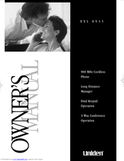 Uniden EXL 8945 Owner's Manual