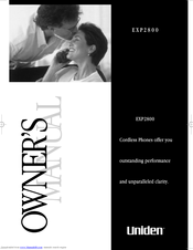 Uniden EXP2800 Owner's Manual