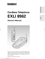 Uniden EXLI 8962 Owner's Manual