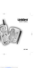 Uniden EXT 1480 Owner's Manual