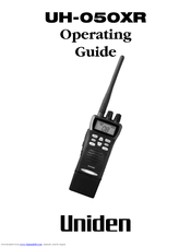 Uniden UH-050XR Operating Manual