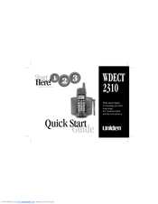 Uniden WDECT 2310 Quick Start Manual