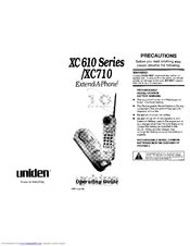 Uniden XC710 Series Operating Manual