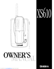 Uniden XS610 Owner's Manual